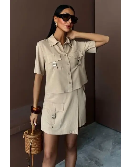 Omarı Şık Viscon Keten Takım