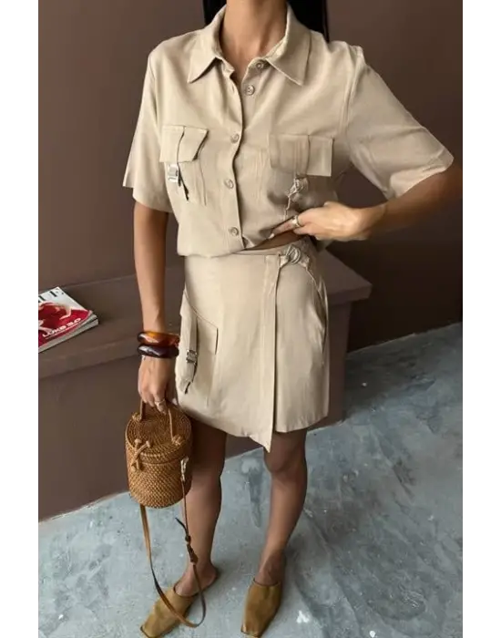 Omarı Şık Viscon Keten Takım