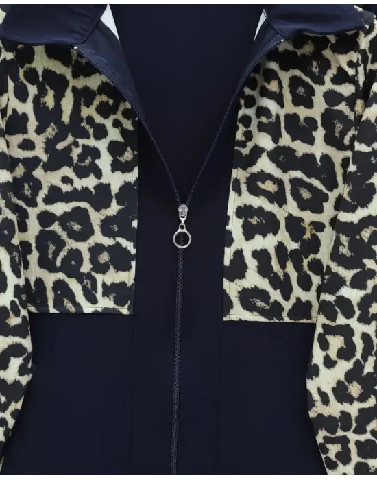 Çarpıcı Fermuarlı Pantolonlu Takım