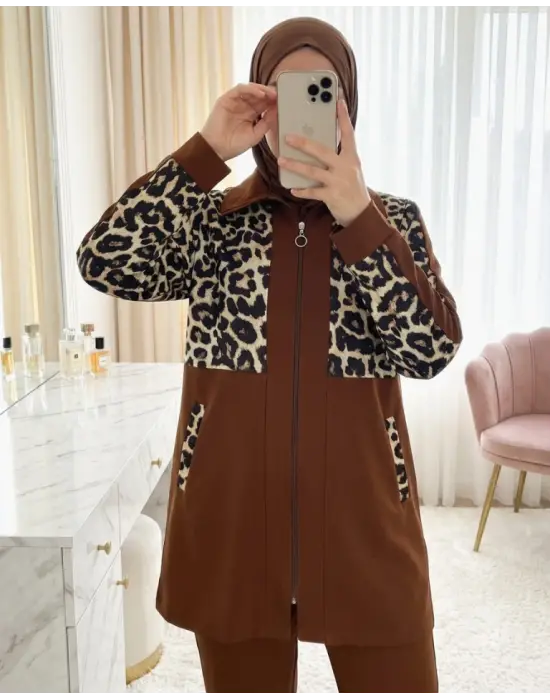 Modern Fermuarlı Pantolonlu Takım