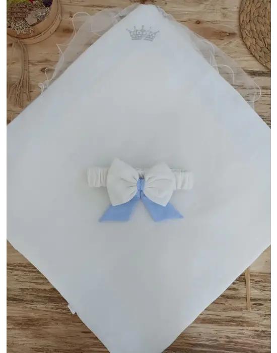 Göz Alıcı Bebek Battaniyesi My Prince Taç Nakışlı