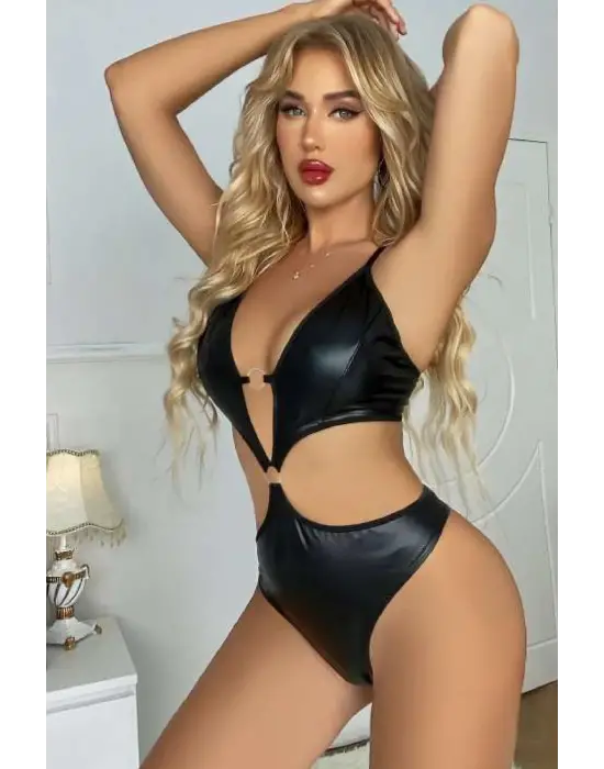 Omarı Siyah Babydoll Fantezi Kıyafet - Vahşi ve Çekici Stil