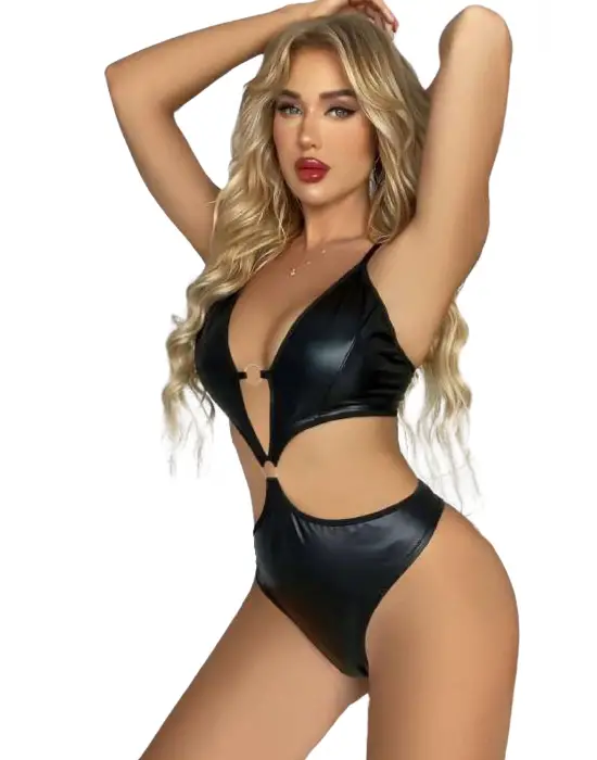 Omarı Siyah Babydoll Fantezi Kıyafet - Vahşi ve Çekici Stil