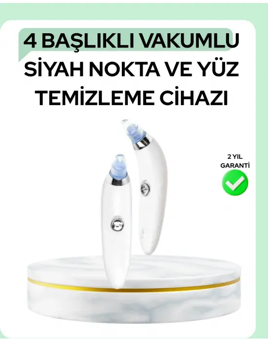 Gözenek Açıcı Buhar Etkili Vakumlu Siyah Nokta Temizleyici – Farklı Cilt Tiplerine Uygun