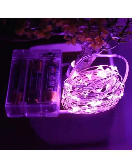 Greyder Gd957 Şerit Pilli Aydınlatma 3 Metre 30 Adet Beyaz Peri Led