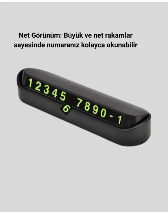 Gri Alüminyum Araç İçi Telefon Numaratörü – Dayanıklı, Modern Ve Net Görünürlük Sağlayan Tasarım