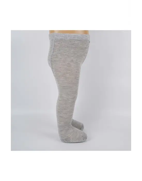 Omarı Cici Bebek Pamuklu Çorap Gri