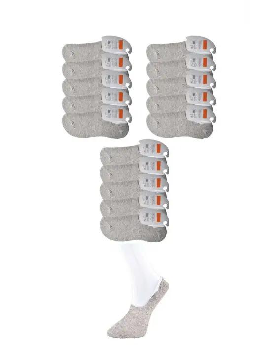 Omarı Gri Erkek Babet Çorap Seti 15 Çift
