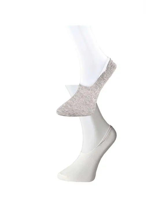 Omarı Gri ve Beyaz Erkek Babet Çorap Seti