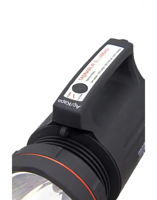 Gs-8006 Parlak Ledli Taşınabilir Şarj Edilebilir El Feneri 15w