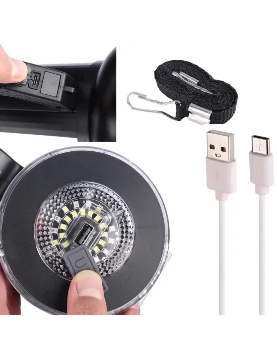 Gt Led Taşınabilir Güneş Solar Ledli Fener  Wt-415