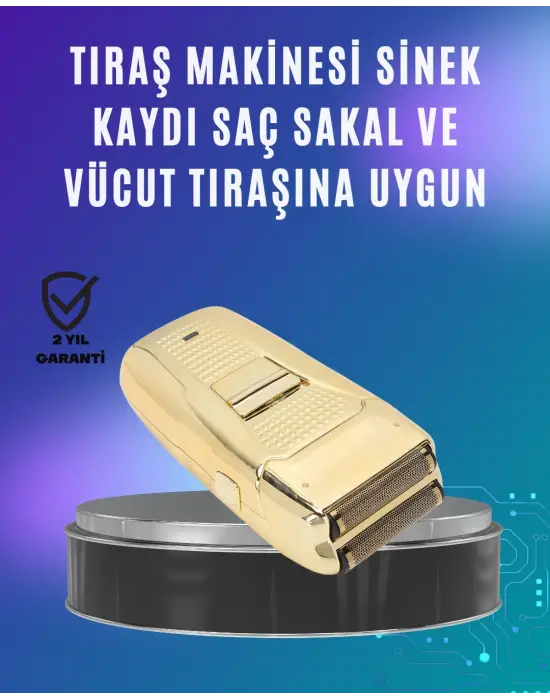 Güçlü Motorlu Kablolu Sakal Ve Bıyık Tıraş Makinesi Çelik Bıçaklı