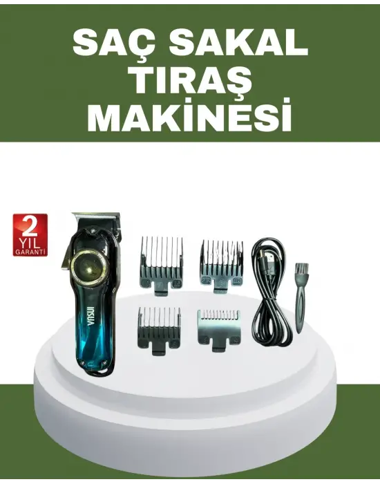 Güçlü Motorlu Paslanmaz Çelik Bıçaklı Saç Kesim Makinesi