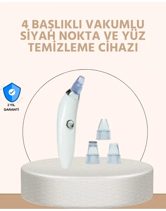 Güçlü Vakumlu Siyah Nokta Temizleyici – Cilt Pürüzlerini Gideren