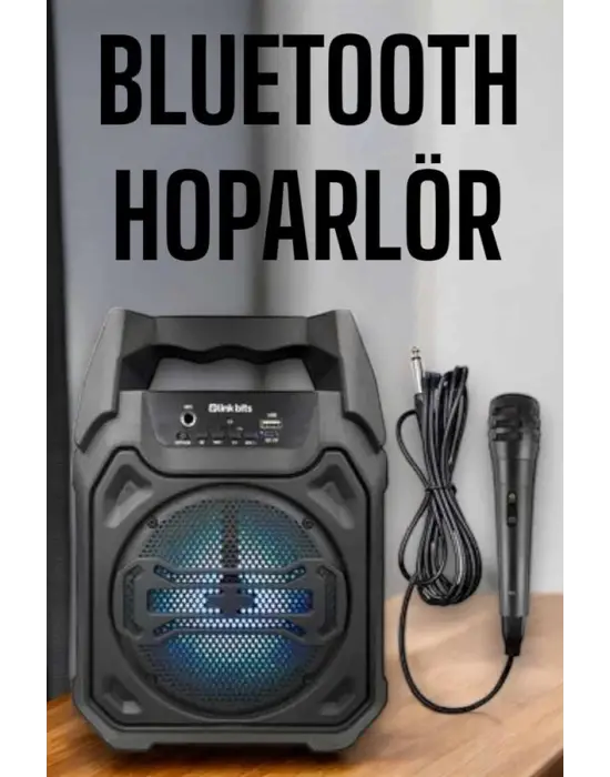 Güçlü Ve Şarj Edilebilir Bluetooth Hoparlör 6.5 İnç