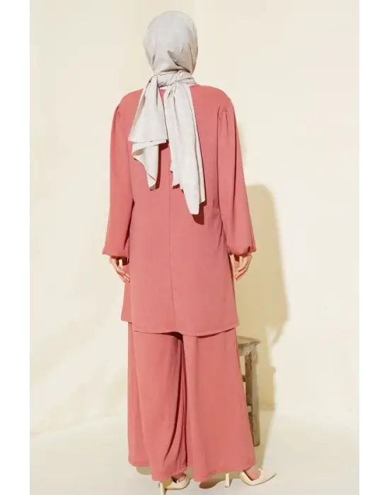 Gül Kurusu Tunik Pantolon Alt Üst Takım 6663
