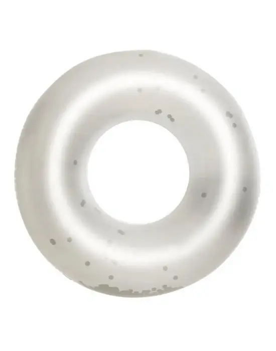 Gümüş Renkli Simli Dev Simit 109 Cm - 554396-ALTIN