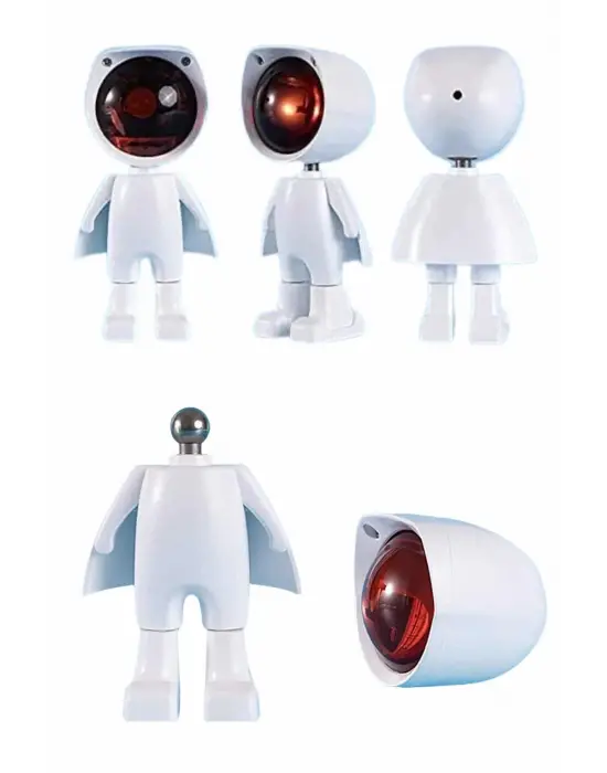 Gün Batımı Lambası Işık Arka Plan Projektör Sevimli Astronot Enerji Tasarruflu