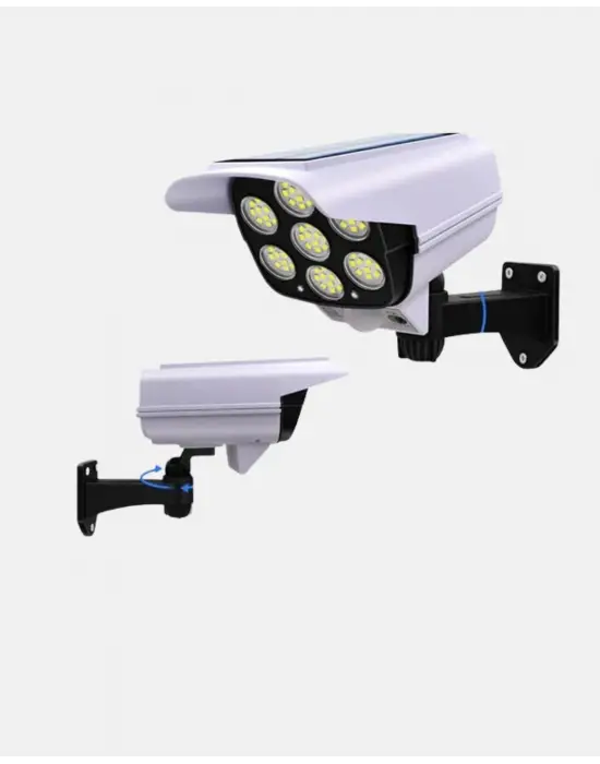 Güneş Enerjili Güvenlik Işığı Dış Mekan 5 Eksen Ayarlı Ve Pır Hareket Sensörlü