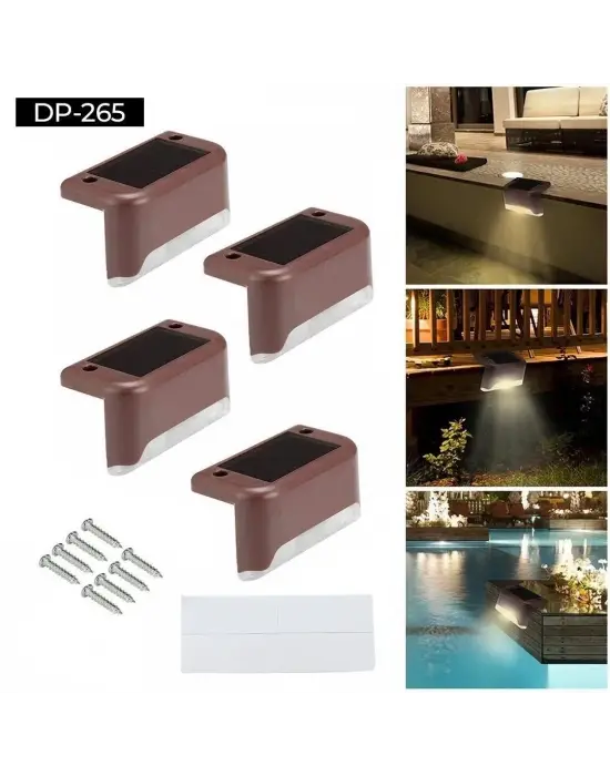 Güneş Enerjili Köşe Lambası4 4lü