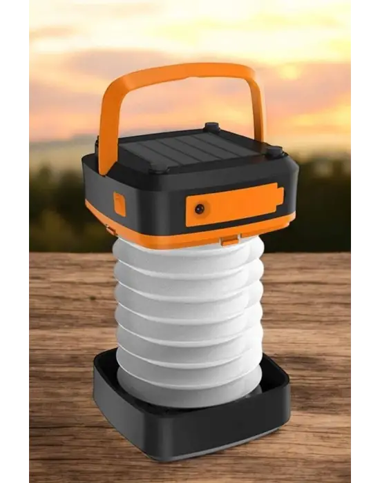 Güneş Enerjili Led Lamba Kamp Lambası Katlanabilir Lamba Usb Şarjlı