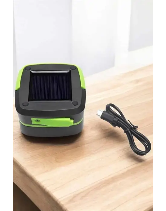 Güneş Enerjili Led Lamba Kamp Lambası Katlanabilir Lamba Usb Şarjlı
