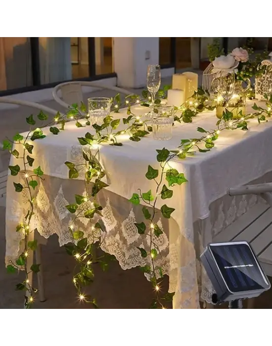 Güneş Enerjili Sarmaşık Led Dekor 5 Metre