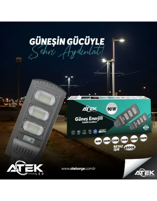 Güneş Enerjili Sokak Lambası 120 W