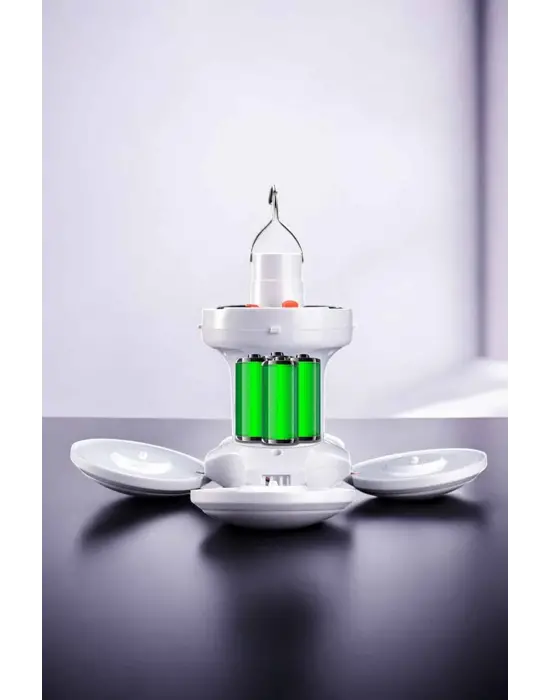 Güneş Enerjili Solar Aydınlatma Kamp Çadır Lambası Şarjlı Ampül Led Şarjlı El Feneri Işıldak