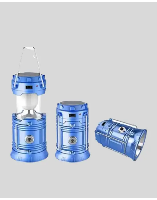 Güneş Enerjisiyle Çalışan Kamp Feneri Hafif Portatif Uzun Ömürlü