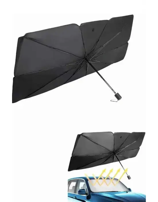 Güneş Önleyici Katlanabilir Oto Araba Güneşlik Şemsiye Tip Ön Cam