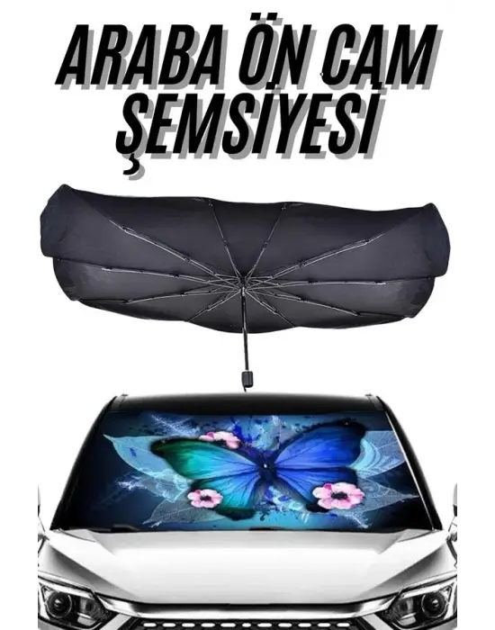 Güneş Önleyici Katlanabilir Oto Araba Güneşlik Şemsiye Tip Ön Cam