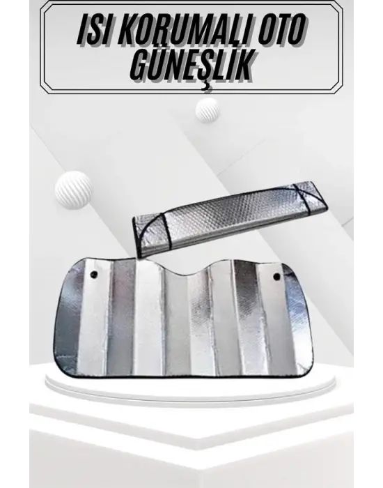 Güneşlik Koruyucu Perde Metalize Oto Araç Araba Güneşliği Ön Cam Güneşliği