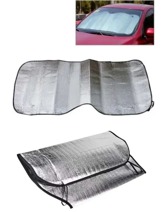 Güneşlik Koruyucu Perde Metalize Oto Araç Araba Güneşliği Ön Cam Güneşliği