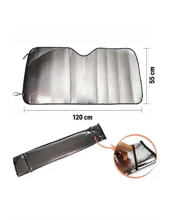Güneşlik Koruyucu Perde Metalize Oto Araç Araba Güneşliği Ön Cam Güneşliği