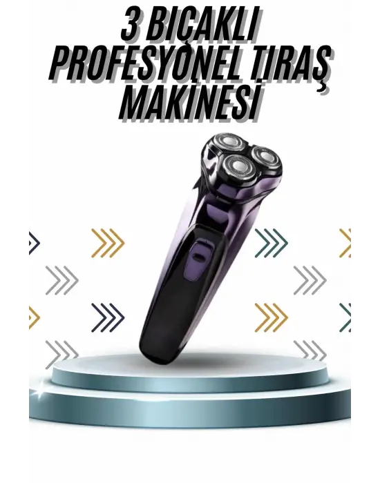 Günlük Kullanıma Uygun Profesyonel Tıraş Makinesi Döner Başlıklı