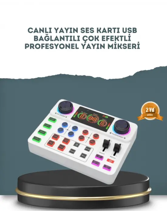 Gürültü Engelleme Özellikli Canlı Yayın Ses Kartı