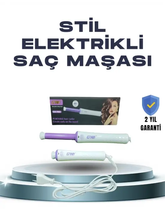 Gw 32mm Döner Başlıklı Saç Kıvırma Makinesi – Her An Her Yerde Profesyonel Şekillendirme