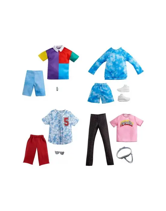 GWC31 Ken Fashion - Ken Kıyafet ve Aksesuar Seti