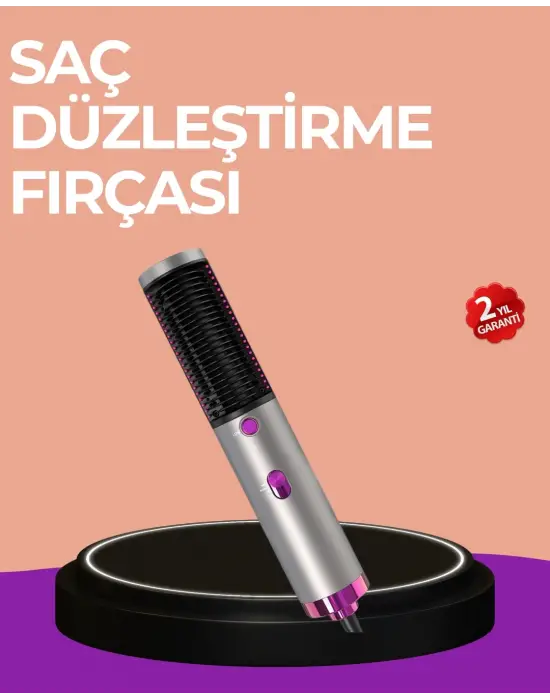 Hacim Veren Ve Saç Elektriklenmesini Önleyen Sıcak Hava Fırçası