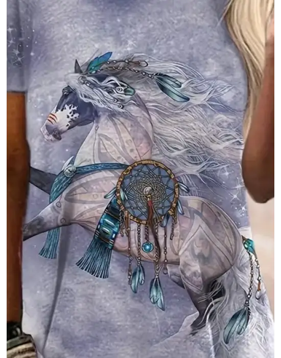 Omarı Şık Bisiklet Yaka Salaş Bluz