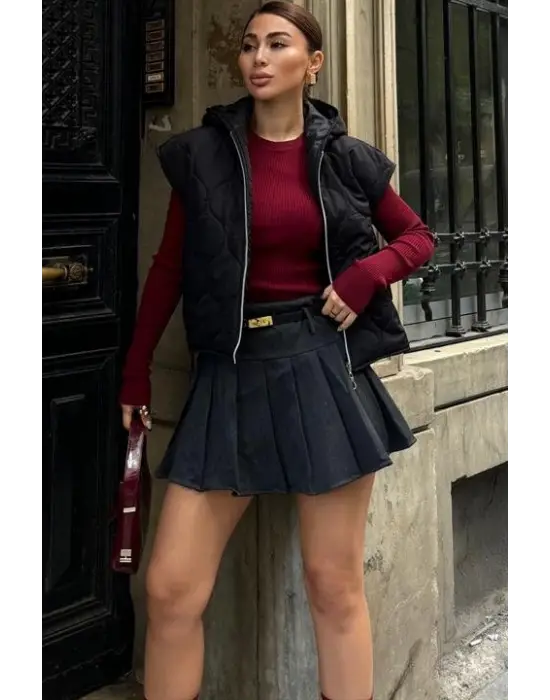 Omarı Rahat ve Şık Kapitone Şişme Yelek