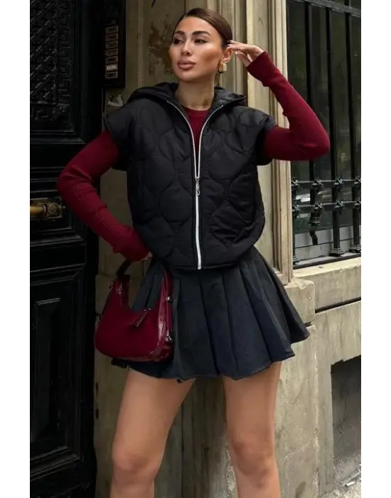 Omarı Rahat ve Şık Kapitone Şişme Yelek