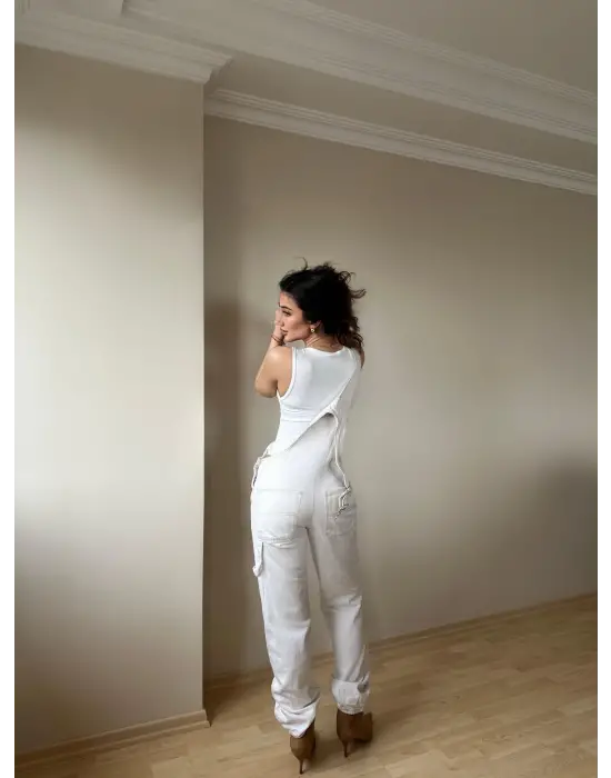 Trend Beyaz Bodysuit