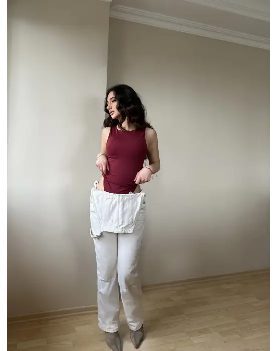 Şık Halter Yaka Bodysuit