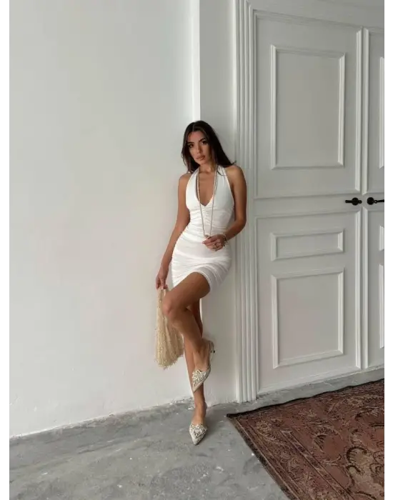 HALTER YAKA ELBİSE