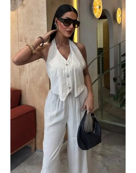 Omarı Yelekli Modal Takım