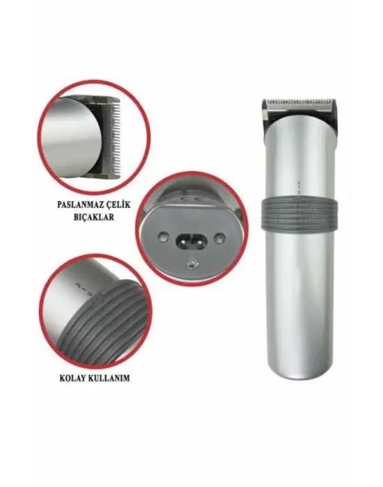 Hassas Ciltlere Özel Saç Sakal Ve Vücut Kuaför Tipi Şarjlı Tıraş Makinesi