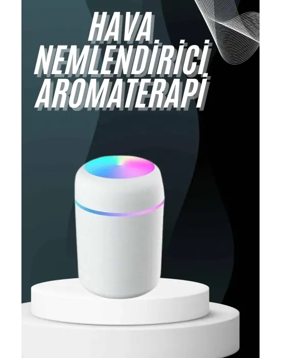 Hava Nemlendirici Buhar Makinesi Led Işıklı Usb Dekoratif Nemlendirici