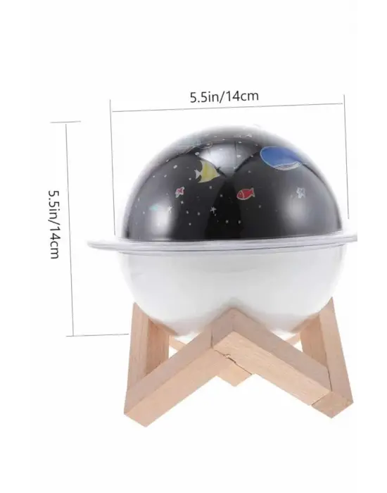 Hava Nemlendirici Led Işıklı Gece Lambası Yıldız Görünümlü Renk Değiştiren